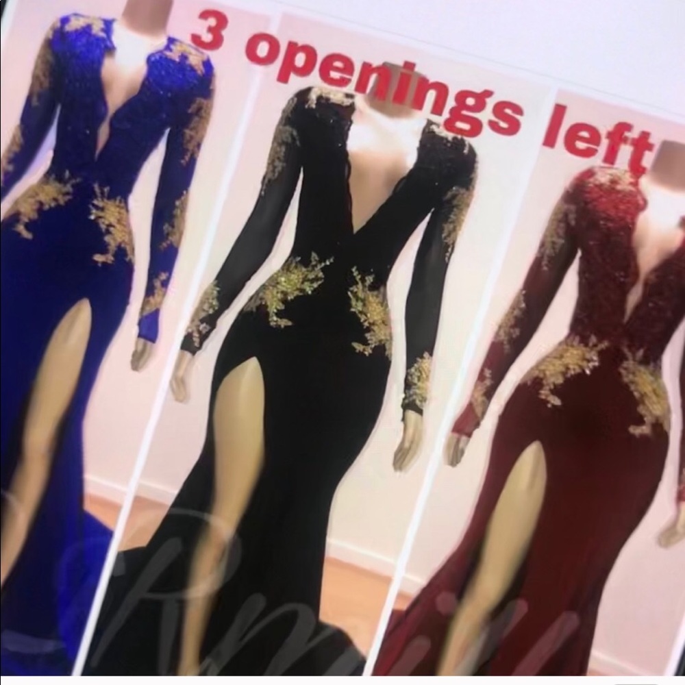 Royal blue prom dress